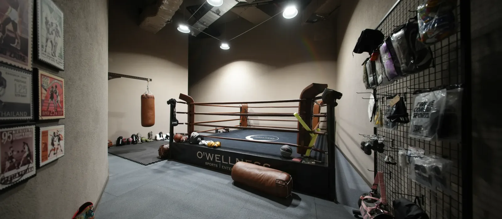 O'Wellness Sky boxing ring and functional area
