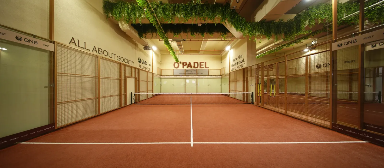 O'Padel Sky indoor padel court at Skyland Istanbul