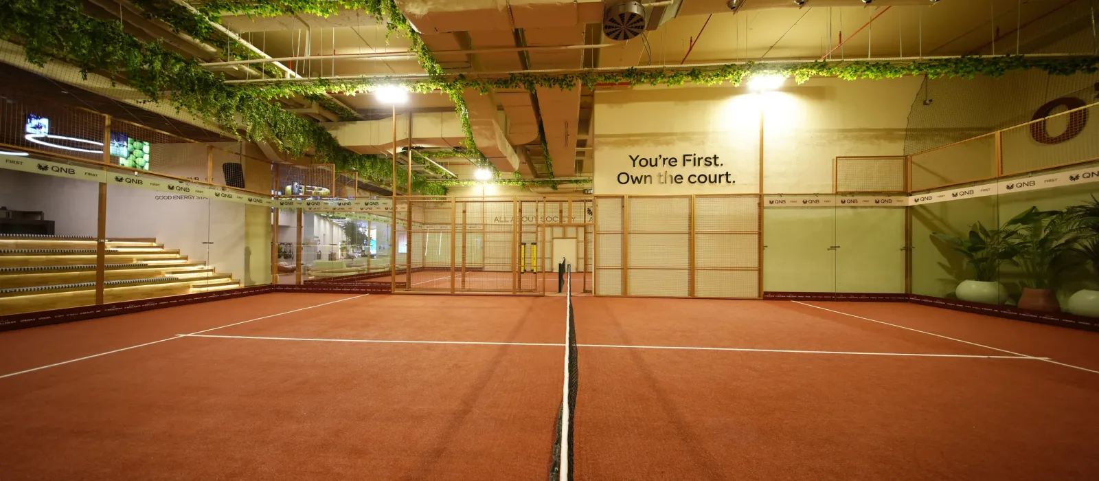 O'Padel Sky indoor padel court at Skyland Istanbul