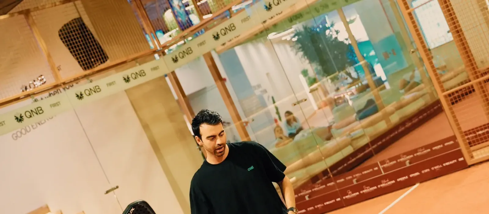 O'Padel Sky kortunda padel vuruşu